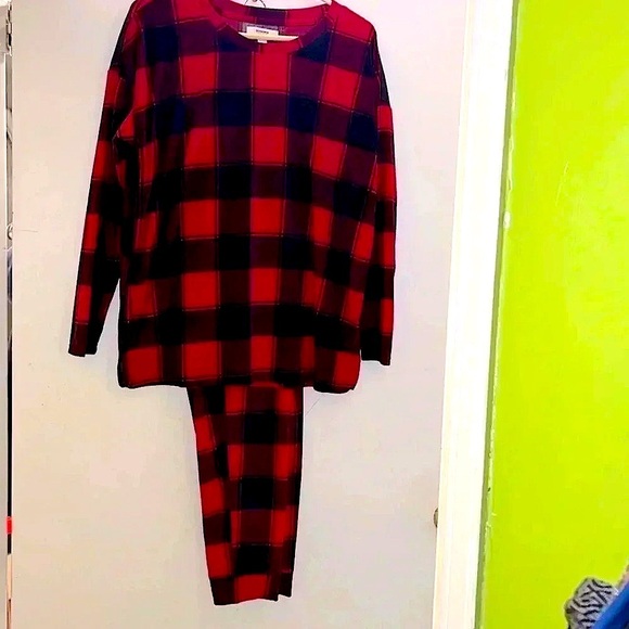 🆕 Sonoma Goods For Life Red Sleep Pants Set Size XL - Picture 3 of 13